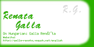 renata galla business card